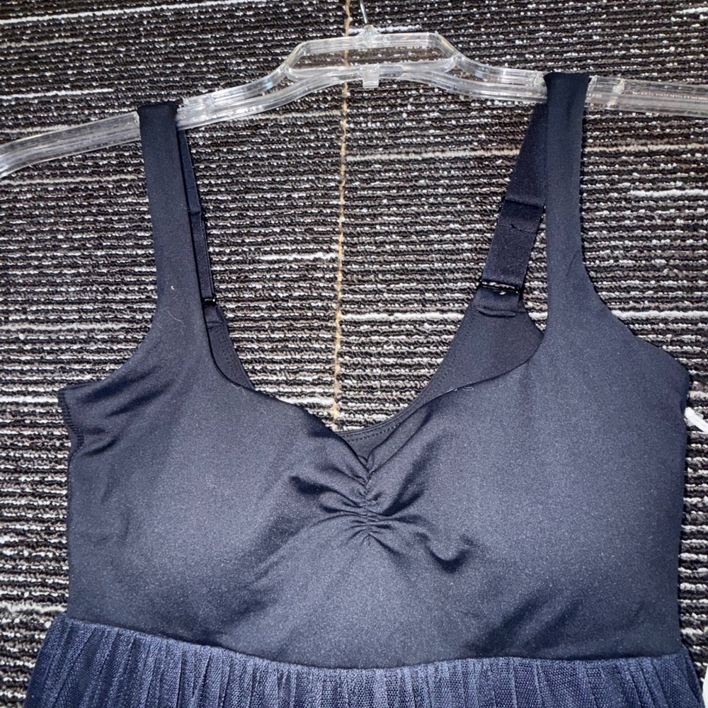 Blogilates Sweetheart Babydoll Dress Women L Black NEW Tiered Mesh Activewear - Picture 4 of 7